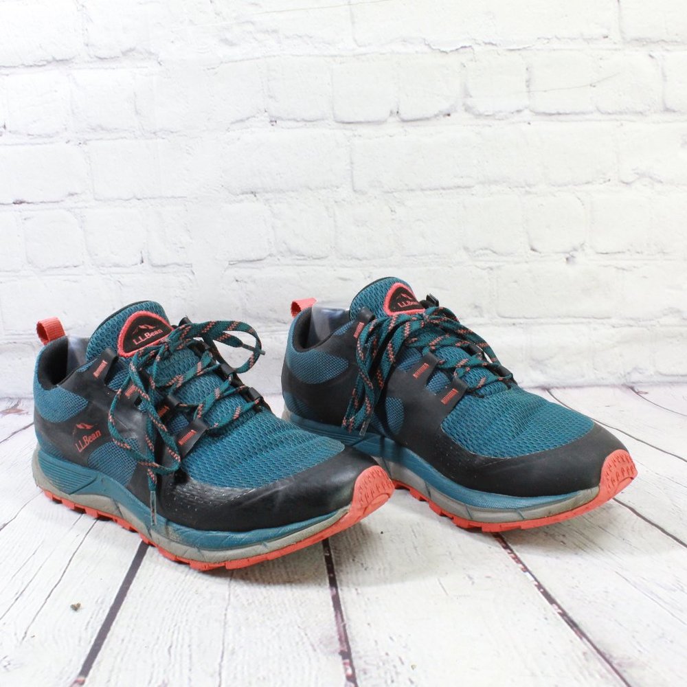 LL BEAN North Peak Blue Sneakers Waterproof Hiking Trail Shoes Size 9.5 M - Picture 4 of 16